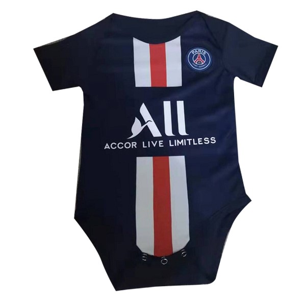 Maillot Football Paris Saint Germain Domicile Onesies Enfant 2019-20 Bleu